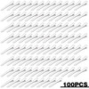 100pcs 495 mm Silver Metal Alligator Hair Clips Nonslip Single Prong Teeth Bows Hair Clips Professional Sectioning Hairp