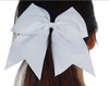 Kenz Laurenz Cheer Bows Black Cheerleading Softball Gifts for Girls and Women Team Bow with Ponytail Holder Complete you