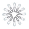 Dofash 12PCS Snap Hair Clips For WomenNon Slip Metal Hair Barrettes 5cm 2 Small Clips For Thin Fine Hair Silver Grey