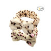 Dofash Bow Makeup Cosmetic Shower Elastic Hair Band Hairlace Headband Beauty Cute Spa Headbands for Women Leopard Grain
