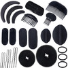 24pcs Hair Volumizing Tools and Accessories Invisible Hair Clips Combs Base Sponges False Pads Styling Inserts for Hair