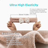 UDeBe 2PCS Towel Headbands for Women Lace Bowtie Headband for Washing Face Makeup Spa Headband Bamboo Fiber Shower Headb