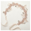 SWEETV Crystal Bridal Headpieces for Brides Rose Gold Wedding Hair Accessories Bride Headband Pearl Hair Vine Rhinestone