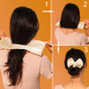 5Pcs Polka Dot Deft Bun Hair Bun Maker for Women Girls Cloth Magic Clip Hairstyle Bun Shaper French Twist Hair Ties Reus