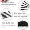 Mini Bobby Pins Black with Cute Case 200 CT 138 Inch Small Hair Bobby Pins for Buns Premium Hair Pins for Kids Girls and