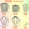 12 Pcs Hair Side Combs for Women Accessories Hair Fork Clips for Updo Bun UShape Hair Combs for French Twist Teeth Hair
