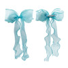 2PCS Bow Colorful Ribbon Hair Clips Braided Hair Ribbon Ponytail Holders Decorative Hair Accessories for Women and Girls