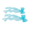 2PCS Bow Colorful Ribbon Hair Clips Braided Hair Ribbon Ponytail Holders Decorative Hair Accessories for Women and Girls