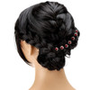 BETITETO 40 Pcs UShaped Flower Rhinestone Hair Pins Crystal Hair Accessories for Bridal Wedding Party Girls Sweet Sixtee