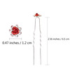 BETITETO 40 Pcs UShaped Flower Rhinestone Hair Pins Crystal Hair Accessories for Bridal Wedding Party Girls Sweet Sixtee