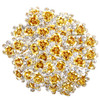 BETITETO 40 Pcs UShaped Flower Rhinestone Hair Pins Crystal Hair Accessories for Bridal Wedding Party Girls Sweet Sixtee