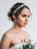 SWEETV Sliver FlowerLeaf Bridal Headpieces for Wedding Headband Bride Hair Pieces Crystal Flower Girl Hair Accessories