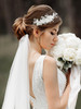 SWEETV Flower Bridal Headbands IvoryWedding Headpieces Hair Bands Jewelry Hair Accessories for Women Brides