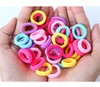 Baby Hair Ties for Kids Toddlers 100 PCS 10 Colors Small Seamless Hair Bands Ponytail Holder JMEE