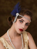 SWEETV Flapper Headbands Womens 1920s Headpiece Great Gatsby Inspired Feather Headband Cocktail Party Rhinestone Hair Ac