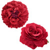 Large Floral Hair Clips 8 Pieces Set Includes 4pcs Peony Flower Hair Clips and 4pcs Rose Flower Hair Barrette Accessorie