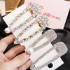 8 Pack Shining Rhinestone Alligator Hair Clips Bling AB Crystal Duck Bill Hair Barrettes Sparkly Geometric Hair Pins Hai