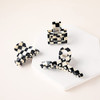 TODEROY Checker Claws Tortoise Barrettes Claw Clips for Women NoSlip Grip Lattice Design Hair Jaw Clips Clamp 80s Aesthe