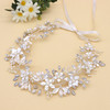 Oriamour Wedding Headband Bridal Headpiece Flower Design With Genuine Freshwater Pearls And Ribbons Hair Accessories For