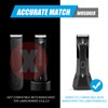 2 Professional Hair Trimmer Guards Cutting Guides Fits for Manscaped The Lawn Mower 40 Black Coded Trimmer Combs Replace