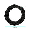 Satin Silk Hair Ties Black Small Mini Scrunchy for Women Thick Hair Accessories Cute Soft No Slip Hair Elastics Ponytail
