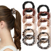 Silk Hair Ties Satin Scrunchies Small Mini Scrunchy for Women Thick Hair Accessories Cute Soft No Slip Hair Elastics Pon