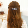 Women Barrettes Colorful Enamel Flower Crystal Rhinestone Hairpin Hair Clips Hair Grips Hair Accessories Updo Ponytail H