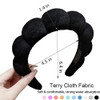 AOENJIE Spa Headbands for Washing Face or Makeup Sponge Bubble Skincare Headbands Puffy Terry Cloth Hairband for Women S