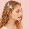 3 Pieces Rhinestone Bridal Hair Clip Leaf Wedding Hair Pins Crystal Hair Clips Rhinestone Jewelry Barrette Elegant Hair