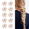 10 Pcs Mini Diamond Hair Claw ClipsSmall Hair Clips Flower Hairpins Hair Accessories for WomenGirlsSweet Mini Barrettes