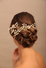 YERTTER 3pcs Wedding Gold Crystal Hair Pins Set Updo Rhinestone Crystal Rhinestone Hair Clip Bun Head Pieces for Bride B