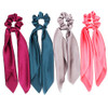 Solid Color Scrunchies Scarves Scrunchies Tropical Travel Style Elastic Hair Bands Hair Ties Rope Ponytail Holder Hair A