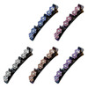 Sparkling Crystal Stone Braided Hair Clips for Women Braided Hair Clip with 3 Small Clips Multi Clip Hair Barrette Tripl