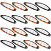16 Pieces Oval Shaped Snap Hair Clip Epoxy Metal Snap Clips Non Slip Big Ellipse Hair Grip Barrettes for Women Girls Hai