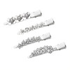 Rhinestone Alligator Hair Clips Duckbill Hairpins Flower Hair Barrettes for Women Hair Styling Tools Hair Accessories 4P