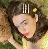 Rhinestone Alligator Hair Clips Duckbill Hairpins Flower Hair Barrettes for Women Hair Styling Tools Hair Accessories 4P