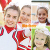 Hipcheer 20pcs 8 Large Cheer Bows for Girls Handmade Grosgrain Ribbon Hair Accessories for Teen Girls Softball Cheerlead