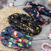 Doneace Christmas Twisted Headbands Snowflake Elk Elastic Turban Headband StretchKnotted Hair Wraps Hair Accessories For