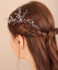 Xerling Brides Wedding Green Rhinestones Hair Pin Emerald Crystals Hair Piece for Flower Girls Bridal Hair Accessories G