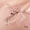 Xerling Brides Wedding Green Rhinestones Hair Pin Emerald Crystals Hair Piece for Flower Girls Bridal Hair Accessories G