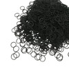 Mini Rubber Bands Soft Elastic Bands Premium Small Tiny Black Rubber Bands for Kids Hair Braids Hair Wedding Hairstyle 1
