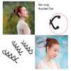30pcs Spiral Bobby Hair Pins NonScratch Round Tips Twist Screw Hair Pins Middle Black