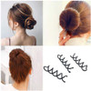 30pcs Spiral Bobby Hair Pins NonScratch Round Tips Twist Screw Hair Pins Middle Black