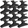 Ondder Hair Clips for Styling Sectioning Black Butterfly Hair Clips Clamps Claws Pro Salon Hair Clips for Cutting Stylin