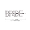 Messen Wedding Accessories Letters Bobby Hair Pins Headwear Luxury Crystal Rhinestones Hair Clips for Bride Sparkle Hair