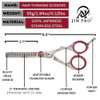 JIM PRO Hair Cutting Scissors Set Professional Shears Kit Hair Beard Trimming Shears Barber Thinning Scissors Set Beard