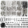 152PCS Vikings Hair Jewelry Norse Runes Tube Beads Metal Clips Cuffs Rings Accessories for Braids Dreadlocks Beads for B