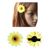 Lawie 16 Pack Artificial Fake Yellow Small Daisy Sunflower Hair Clips Floral Hairpins Alligator Barrettes Brooches Pins
