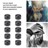 Beard Hair Beads 100pcs Hair Braid Beads Hair Jewelry Dreadlocks Black Hair Braiding Beads DIY Dreadlock Hair Beard Deco
