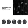 Beard Hair Beads 100pcs Hair Braid Beads Hair Jewelry Dreadlocks Black Hair Braiding Beads DIY Dreadlock Hair Beard Deco